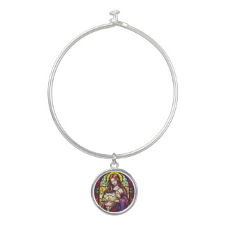 Mother and Child Bangle Bracelet