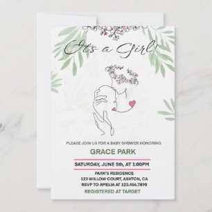 MOTHER AND CHILD BOND Baby Shower Invitation