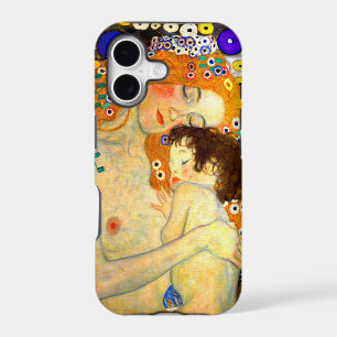 Mother and Child by Gustav Klimt Art Nouveau iPhone 17 Case
