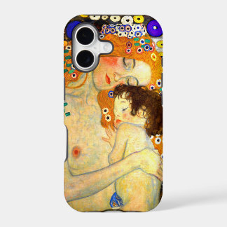 Mother and Child by Gustav Klimt Art Nouveau iPhone 17 Case