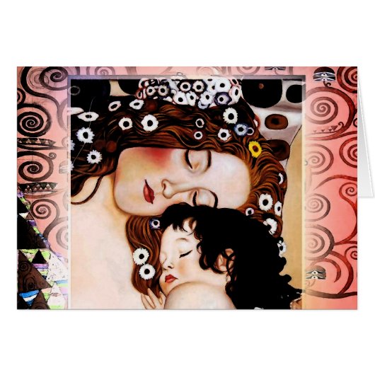 Mother and Child by Gustav Klimt Collage (Front Horizontal)