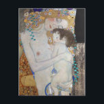 Mother and Child by Gustav Klimt Postcard<br><div class="desc">Mother and Child by Gustav Klimt. Wonderful painting by Gustav Klimt representing true love and bond between mother and her child.</div>