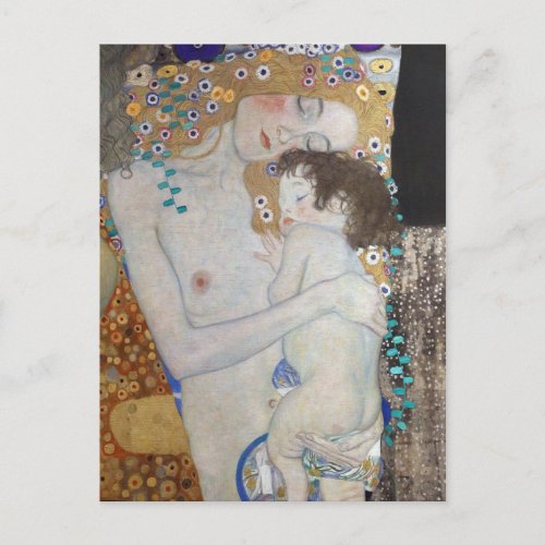 Mother and Child by Gustav Klimt Postcard