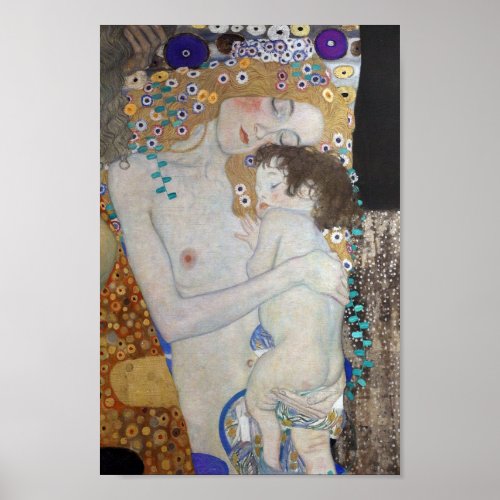 Mother and Child by Gustav Klimt Poster