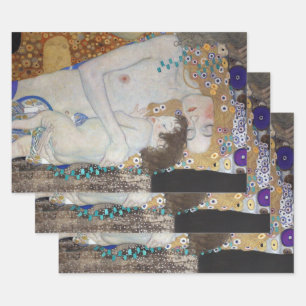 Mother and Child by Gustav Klimt Wrapping Paper Sheets