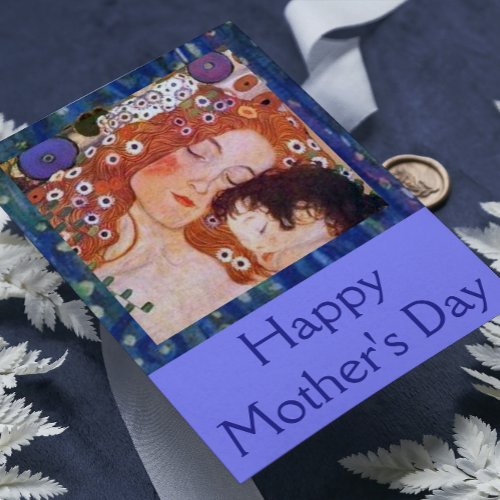 Mother and Child by Klimt Card