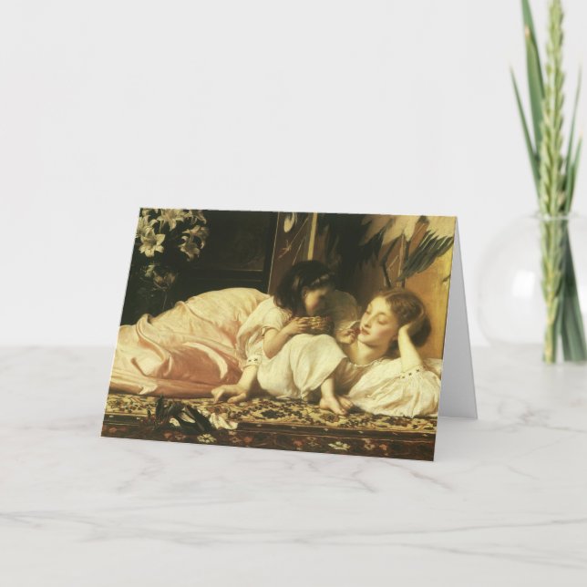 Mother and Child by Leighton, Happy Mother's Day Card (Front)