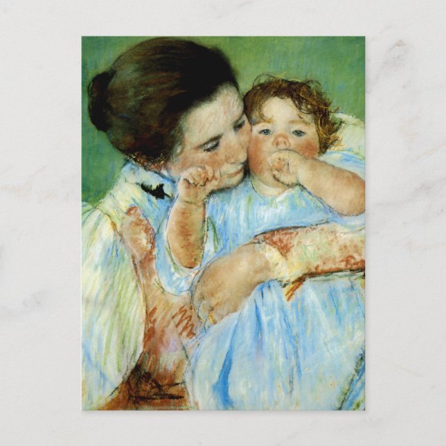 Mother and Child by Mary Cassat Postcard (Front)