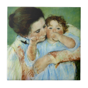 Mother and Child by Mary Cassat Tile