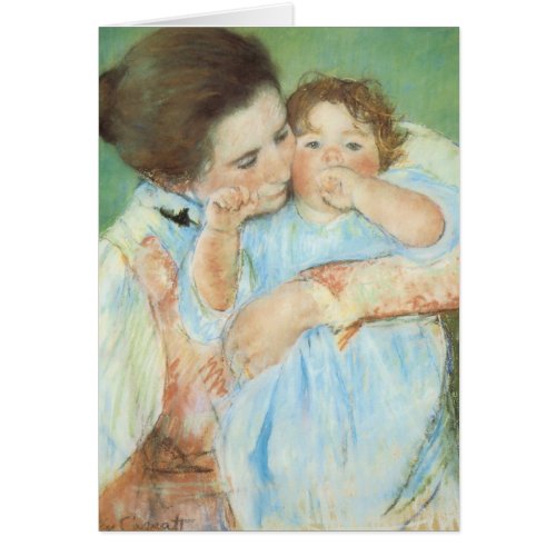 Mother and Child by Mary Cassatt Vintage Fine Art