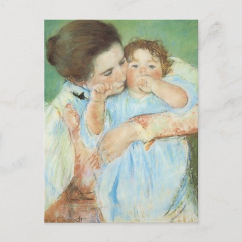 Mother and Child by Mary Cassatt Vintage Fine Art Postcard