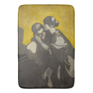 Mother and Child (by Norah Neilson Gray) Bath Mat