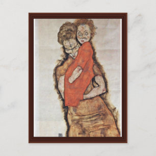 Mother And Child By Schiele Egon Postcard