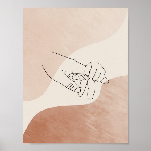 Mother and Child Fine Line Wall Art