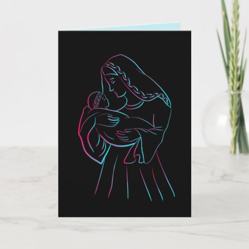 Mother and Child greeting card