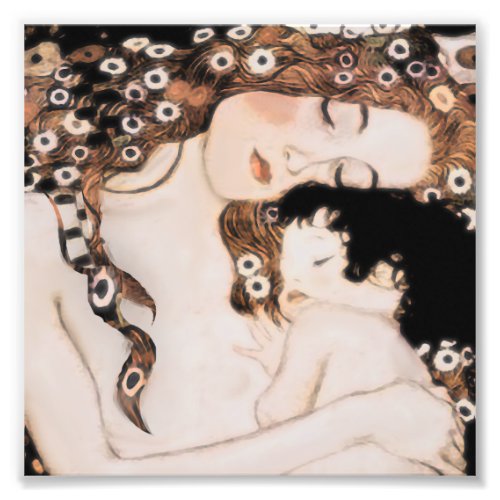 Mother and Child Gustav Klimt Photo Print