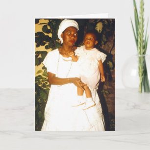 Mother and child holiday card