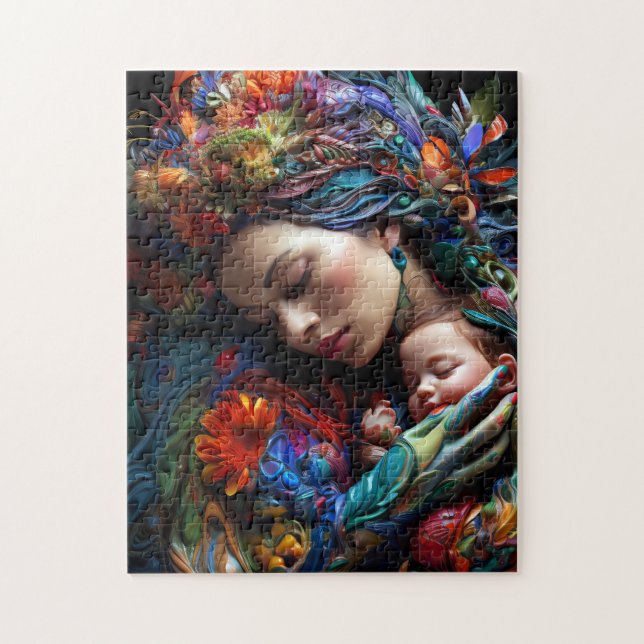 Mother And Child Jigsaw Puzzle (Vertical)