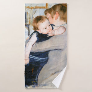Mother and Child, Mary Cassatt Bath Towel