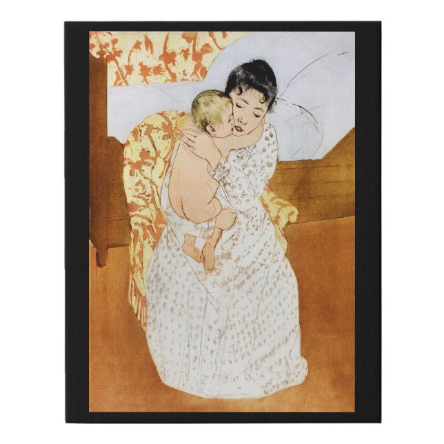 Mother and Child, Mary Cassatt Faux Canvas Print (Front)