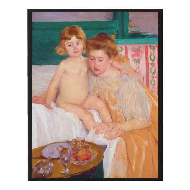 Mother and Child, Mary Cassatt Faux Canvas Print (Front)