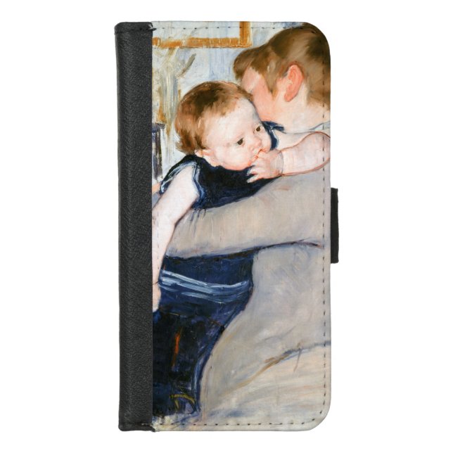 Mother and Child, Mary Cassatt iPhone Wallet Case (Front)
