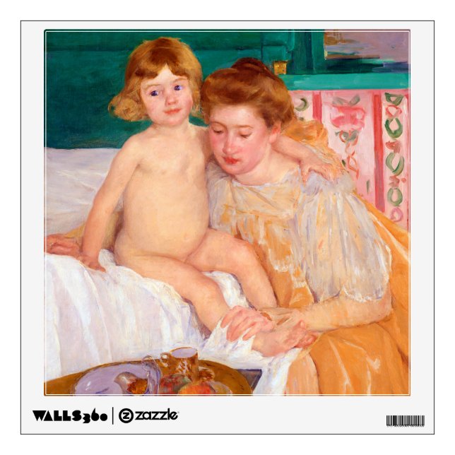 Mother and Child, Mary Cassatt Wall Decal (Front)