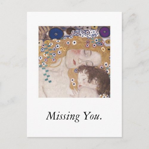 Mother and Child Missing You Postcard