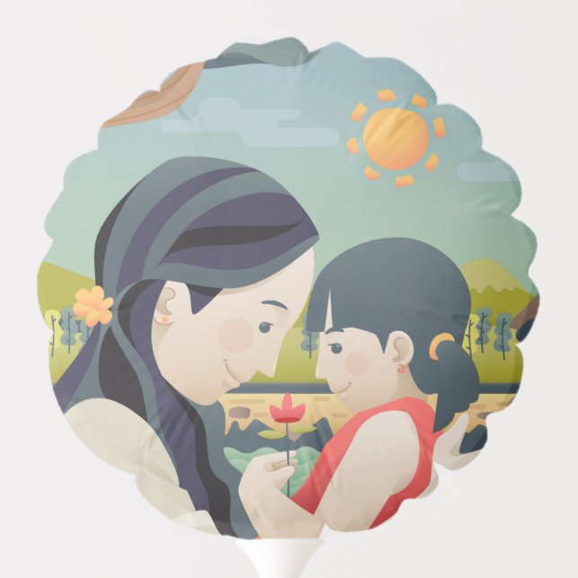 Mother and  Child Mother's Day | Balloon (Back)