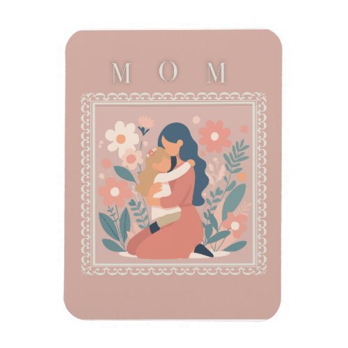 Mother and Child Mother's Day Card Magnet