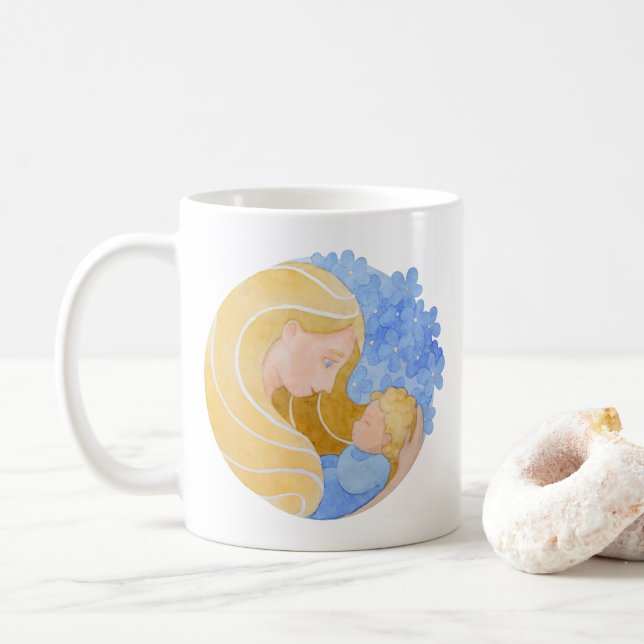 Mother and Child Mother's Day | Coffee Mug (With Donut)