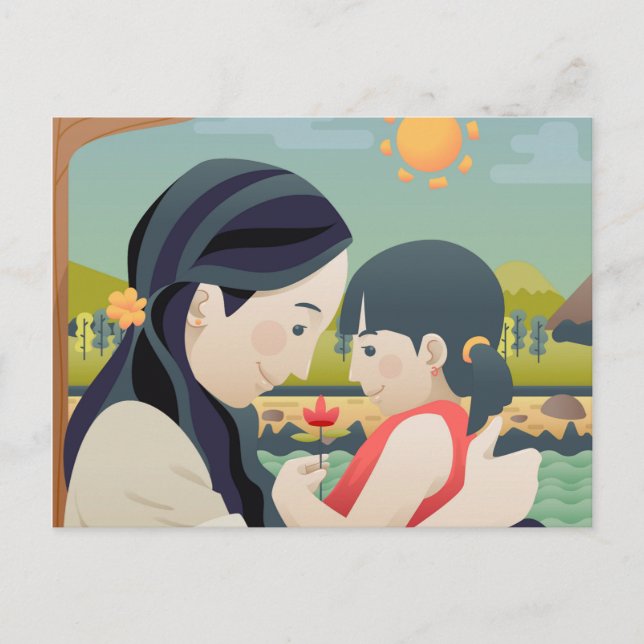 Mother and  Child Mother's Day | Postcard (Front)
