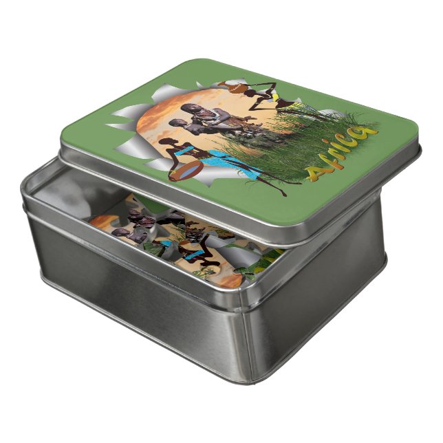 Mother and child of Africa Jigsaw Puzzle (Lid Open)