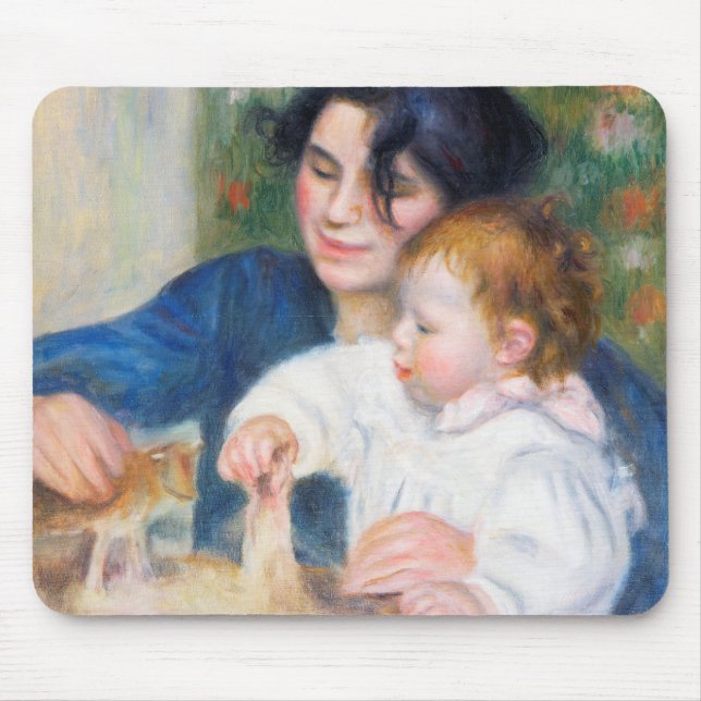 Mother and Child, Renoir Mouse Pad (Front)
