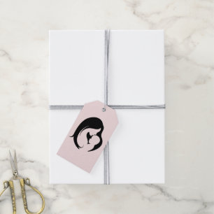 Mother and Child Silhoutte New Baby Gift Tags