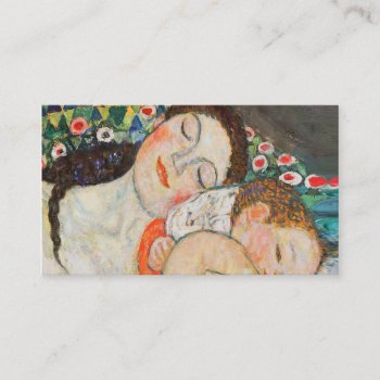 Mother And Child Sleeping Business Card by Customizeables at Zazzle