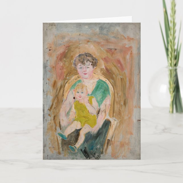 Mother and Child | Tadeusz Makowski Card (Front)