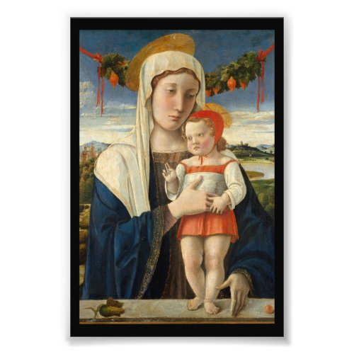 Mother and Child Under Garland Photo Print