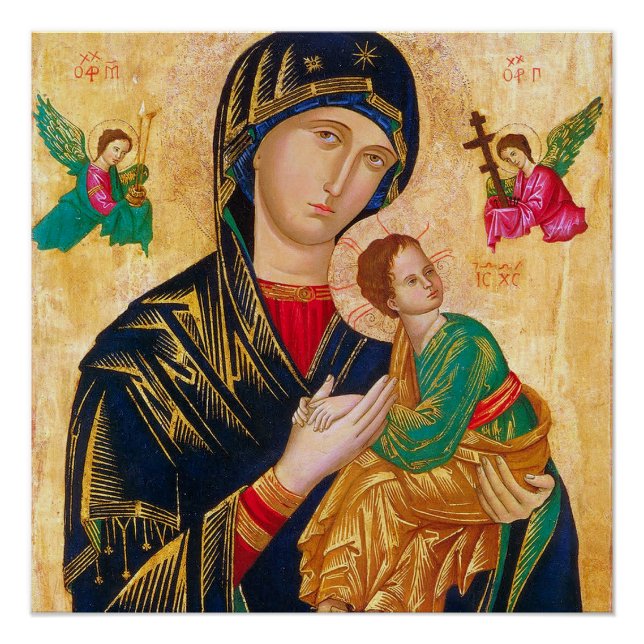Mother and Child Vintage art Poster (Front)