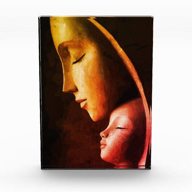 Mother and Child Wall Art Photo Block (Front)