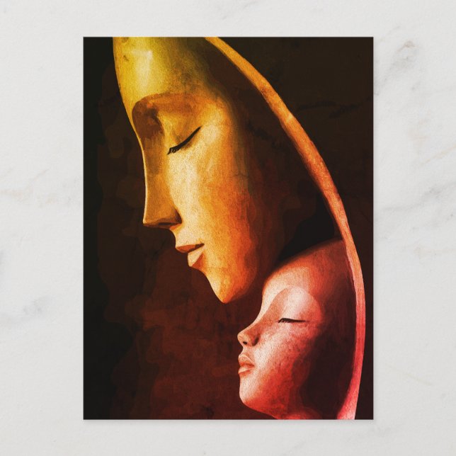 Mother and Child Wall Art Postcard (Front)