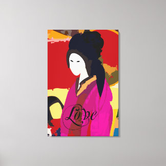 Mother and Child Wrapped Canvas Print