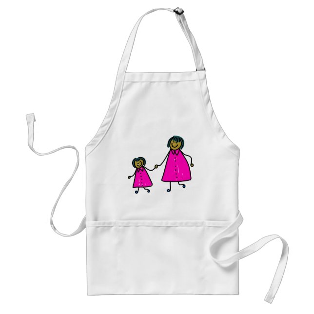 Mother And Daughter Adult Apron (Front)