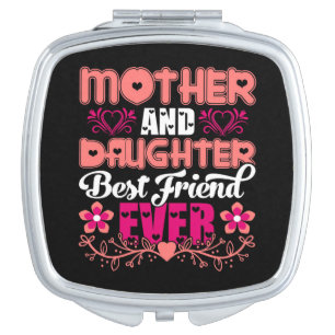 Mother and Daughter Best Friend Forever Compact Mirror
