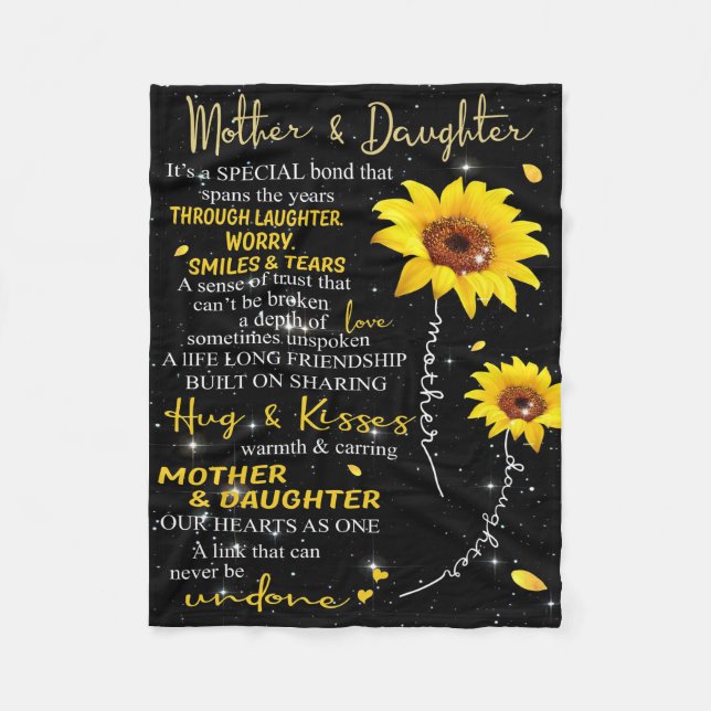 Mother And Daughter Blanket You Are My SunShine (Front)