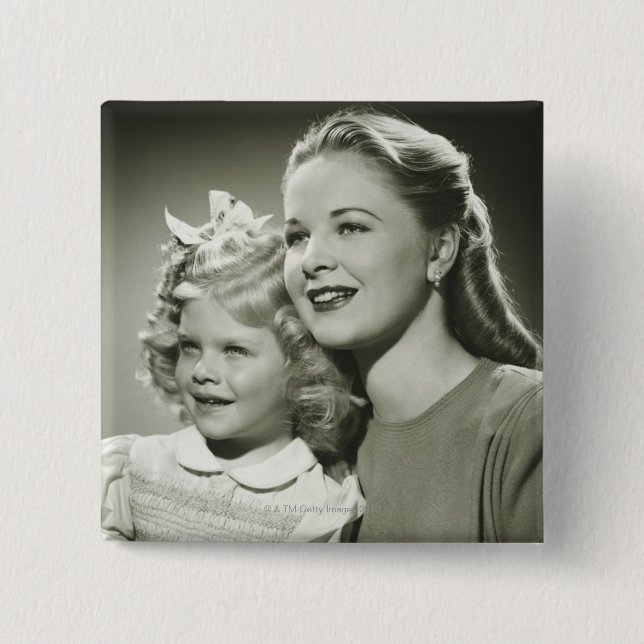 Mother and Daughter Button (Front)