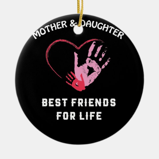 MOTHER AND DAUGHTER CERAMIC ORNAMENT (Front)