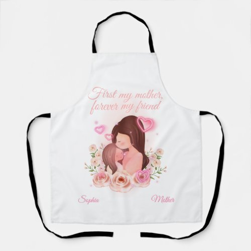 Mother and Daughter Custom Names Apron