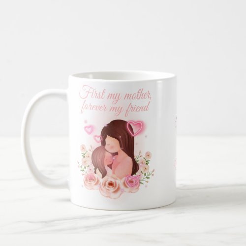 Mother and Daughter Custom Names Coffee Mug