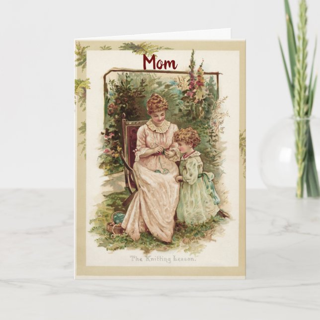 Mother And Daughter Greeting Card (Front)